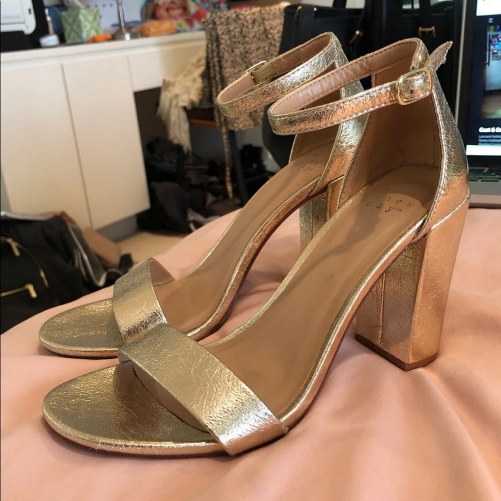 Gold heels
